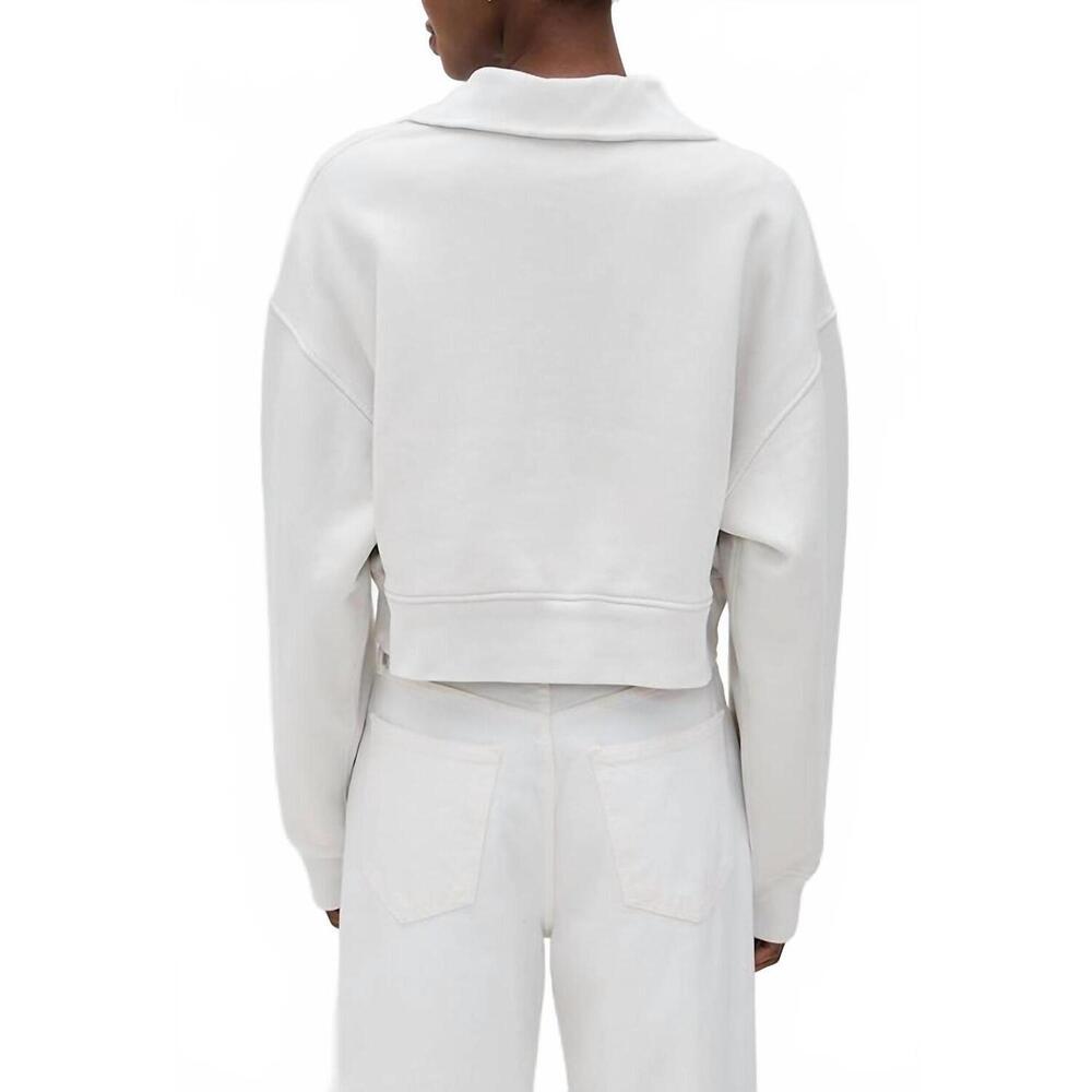 NEW AGOLDE bethan quarter zip sweatshirt in wired - Picture 3 of 5